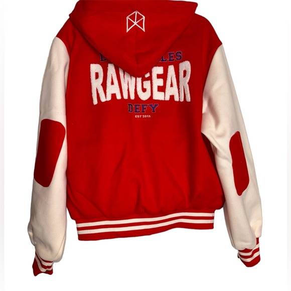 🔥NWT! Rawgear Unisex Embroidered Varsity Letterman Jacket - Picture 13 of 15